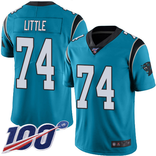 Carolina Panthers Limited Blue Men Greg Little Jersey NFL Football #74 100th Season Rush Vapor Untouchable->carolina panthers->NFL Jersey